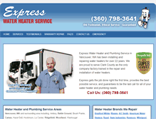 Tablet Screenshot of expresswaterheater.com